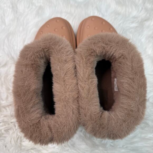 Crocs Stomp Lined Boot Size W12 M 10 Blush Pink Beige NWT - Picture 8 of 16